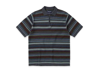 thisisneverthat Striped S/S KnIt Polo "Dark Navy"