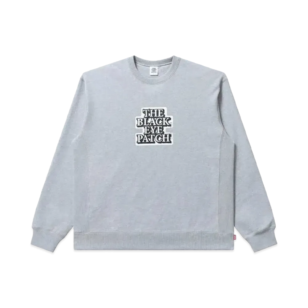 BlackEyePatch OG Label Crew Sweat "Heather Gray"