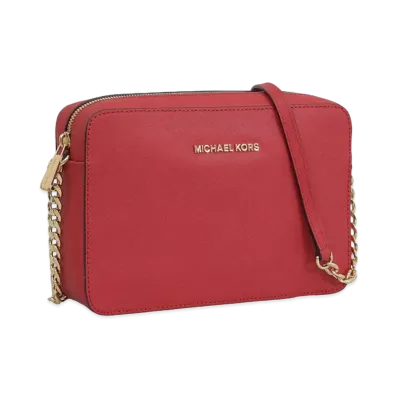 MICHAEL KORS Women's Jet Set Travel LG EW Crossbody "Red"