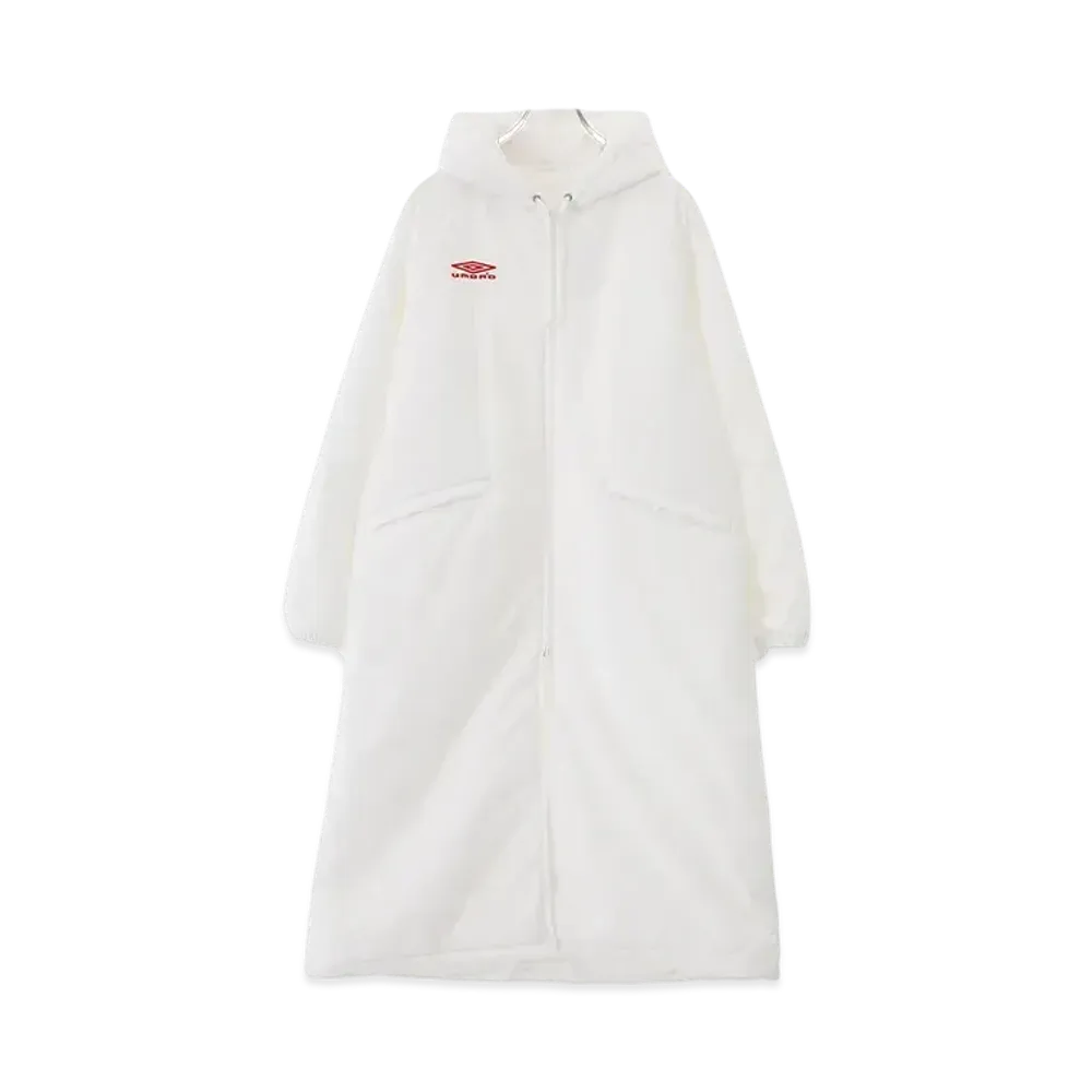 COMOLI x UMBRO F.C Bench Coat "White"