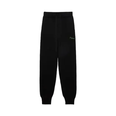 MSGM Wool And Cashmere Track Pants "Black"