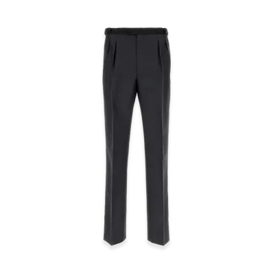 PRADA Charcoal Mohair Blend Pant "Grey"