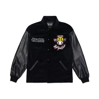 beauty:beast “Butterfly effect” Velour COACH JACKET "BLACK"