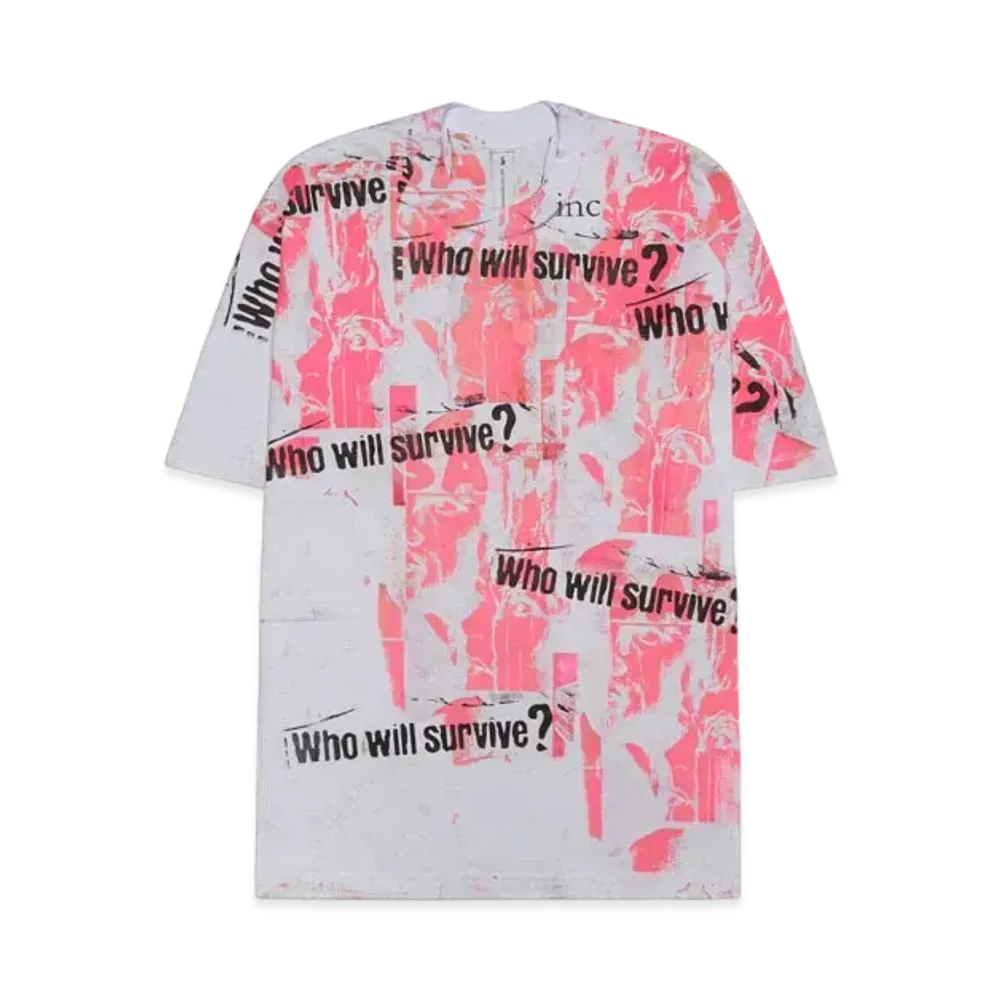 THE INCORPORATED USED SS T-SHIRT "WHITE" SIZE M