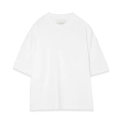 STUDIO NICHOLSON Crew Neck T-Shirt "Optic White"