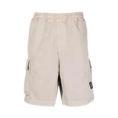 Stone Island L1304 Organic Cotton Old Treatment Cargo Bermuda Shorts - 23SS "Dove Grey"
