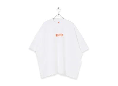 SEE SEE Super Big Square Logo Tee "White"