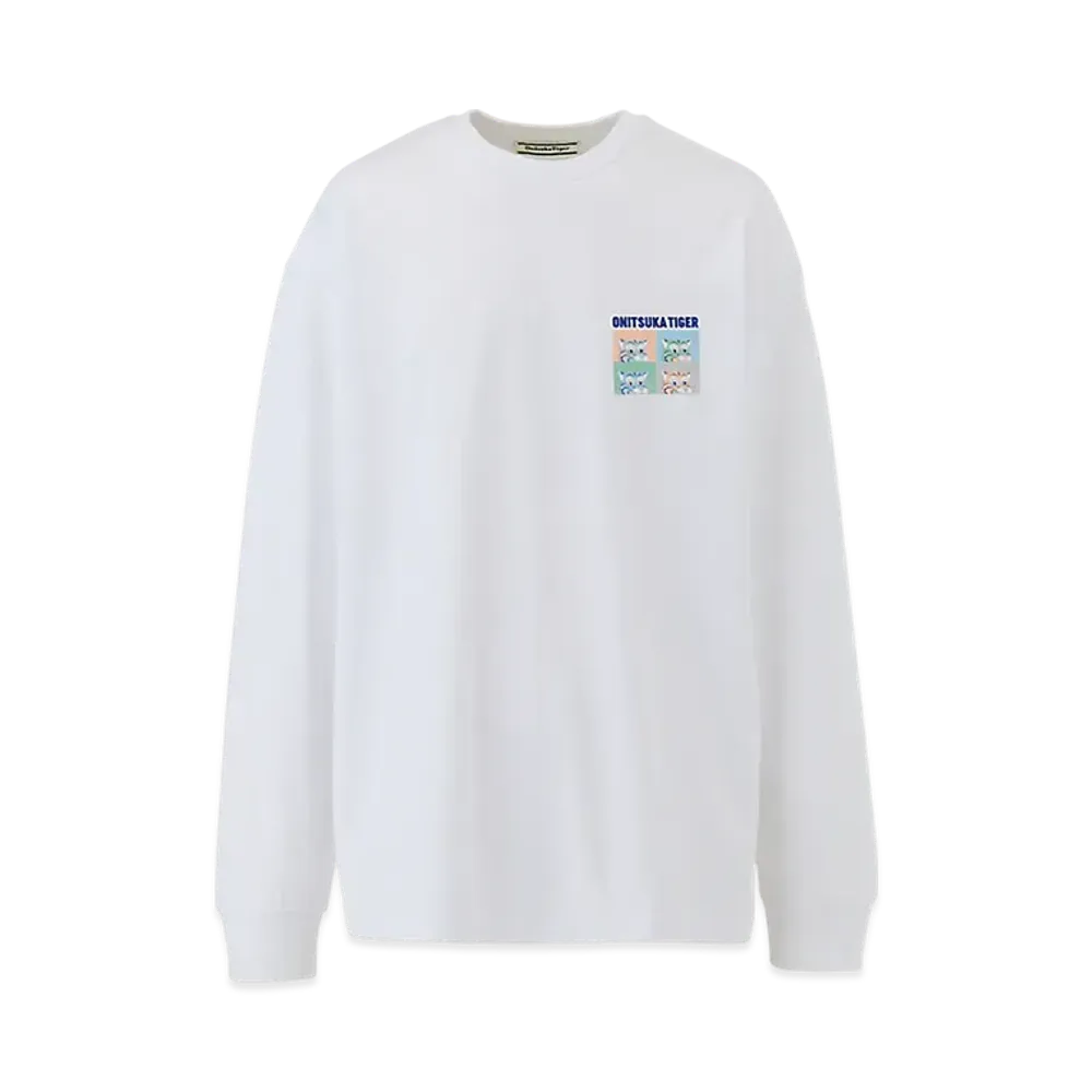 Onitsuka Tiger Long Sleeved Tee "White"