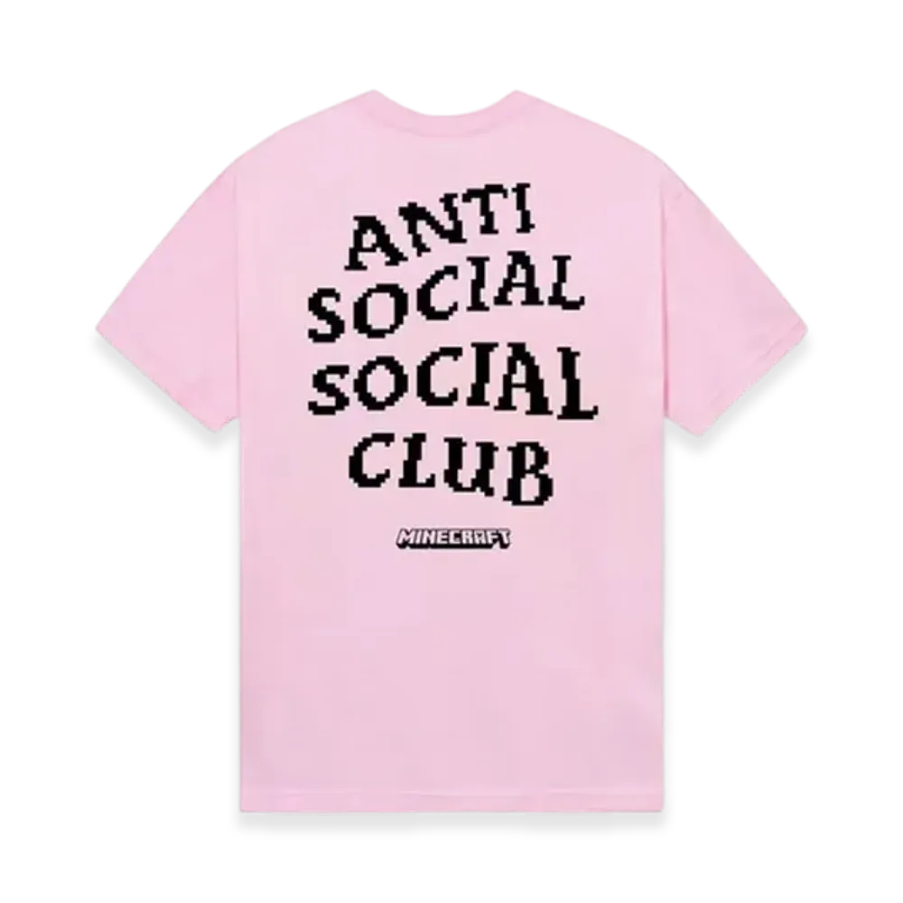 ANTI SOCIAL SOCIAL CLUB x Minecraft Pixel Logo Tee "Pink"