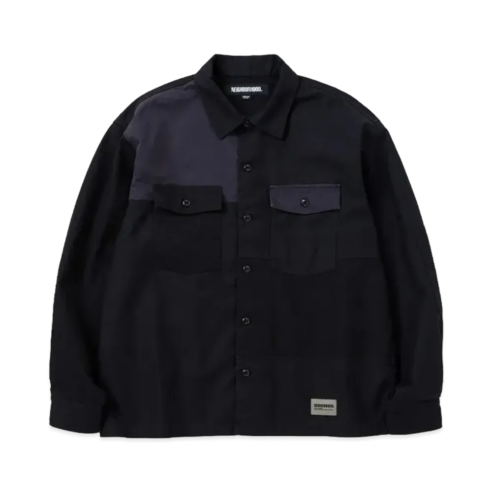 NEIGHBORHOOD RM Utility Shirt LS "Black"