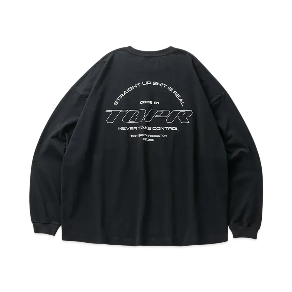 TIGHTBOOTH Straight Up L/S T-Shirt "Black"