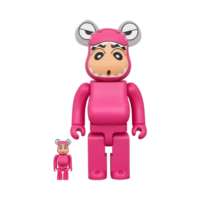 MEDICOM TOY "BEARBRICK" -Crayon Shin-chan- Waniyama San Shin-chan 100% & 400%