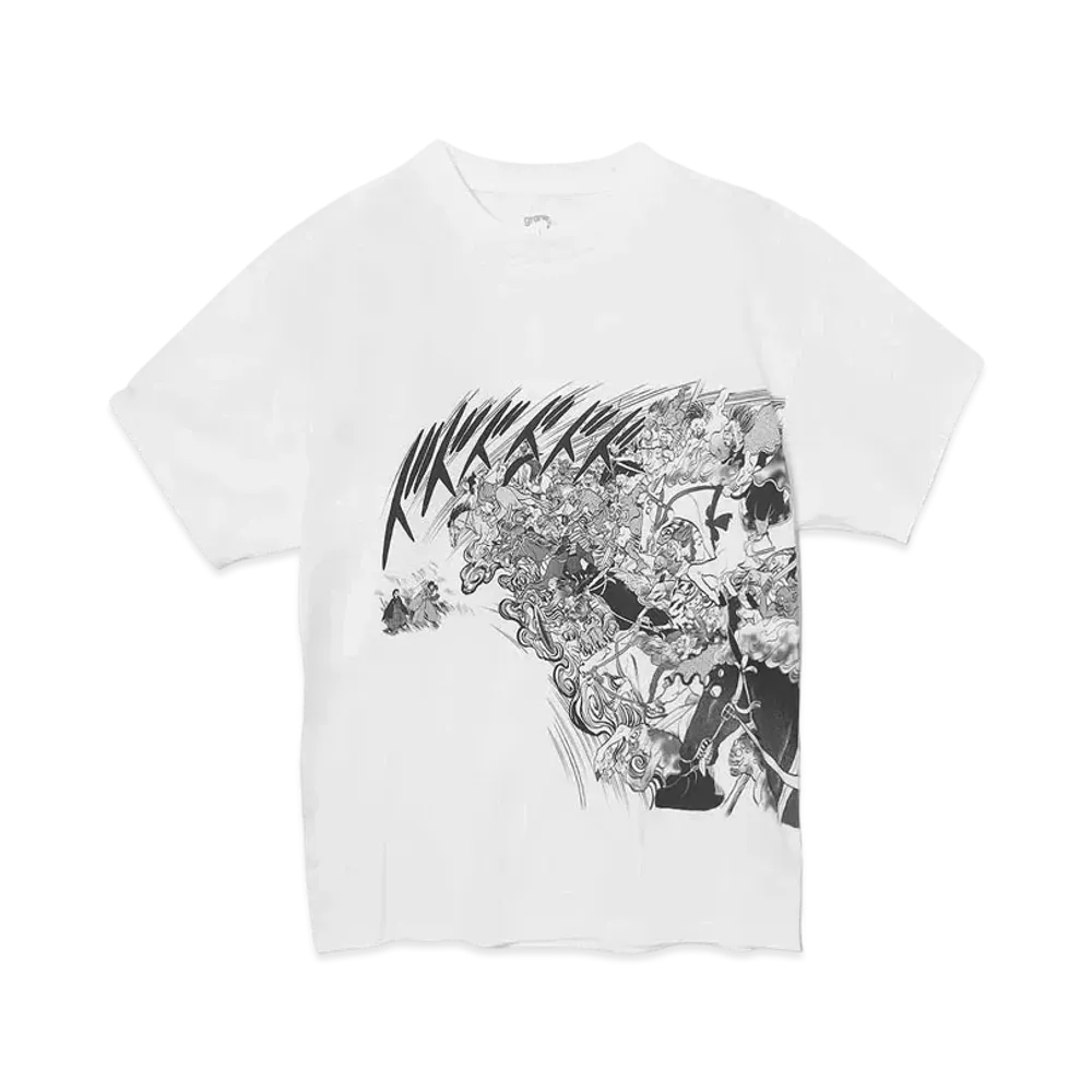 graniph x Inuyasha Wind Hole Big Silhouette T-Shirt "White"