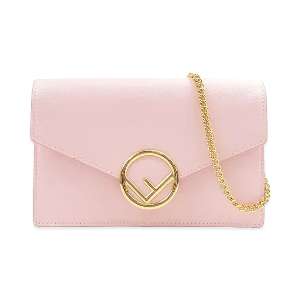 FENDI F is Fendi Leather Chain Wallet