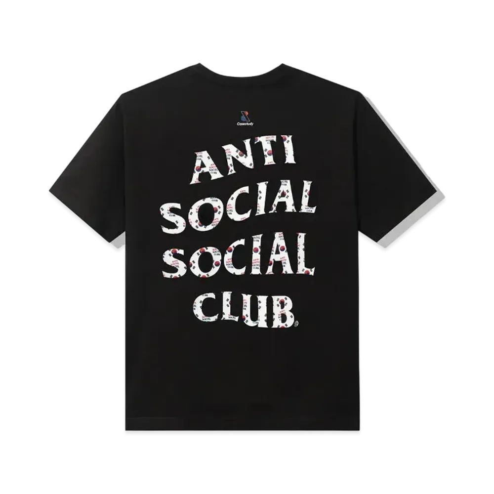 ANTI SOCIAL SOCIAL CLUB SS22 ASSC x Case Study Flag Tee "Black"