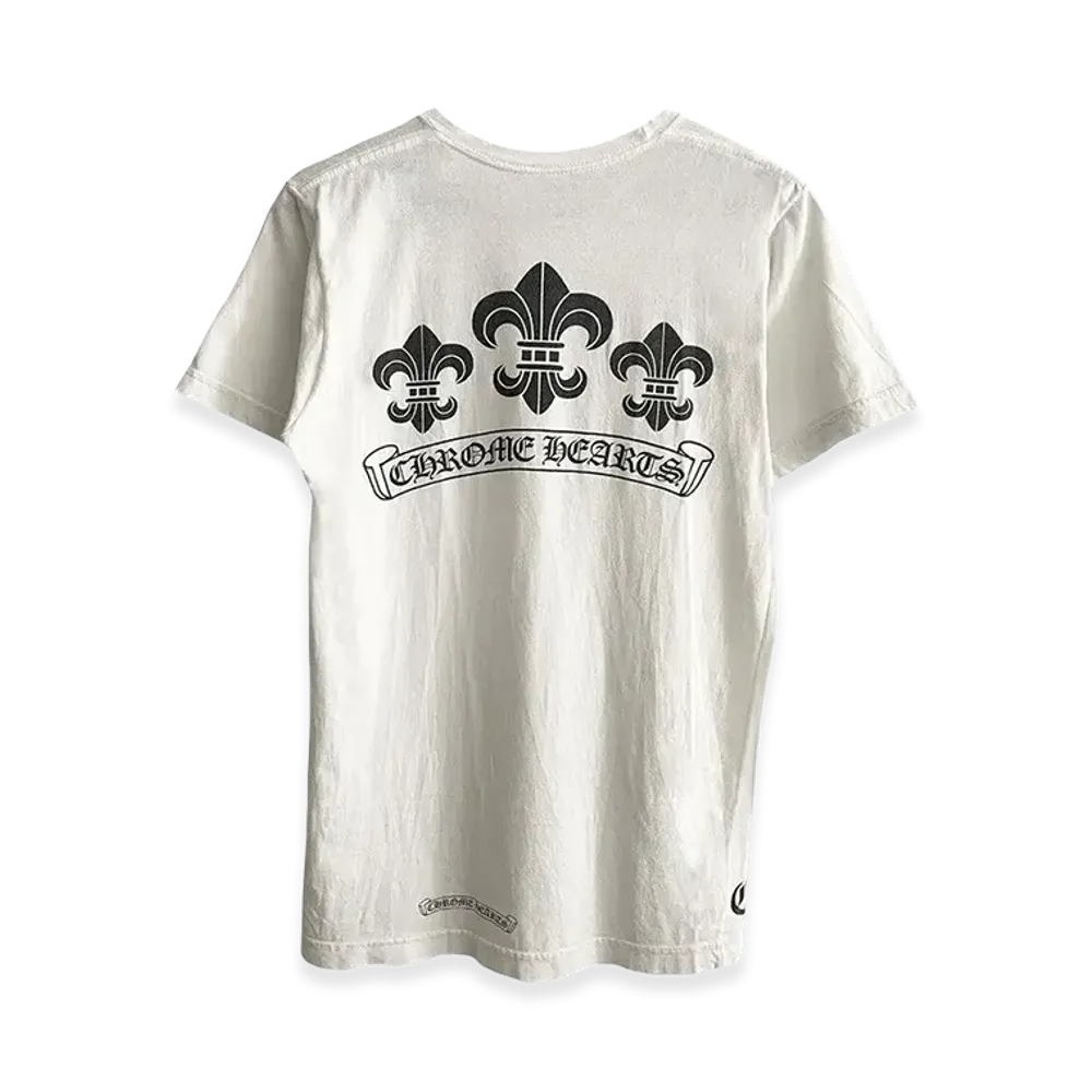 Chrome Hearts Triple Fleur Logo Pocket S/S T-Shirt "White"