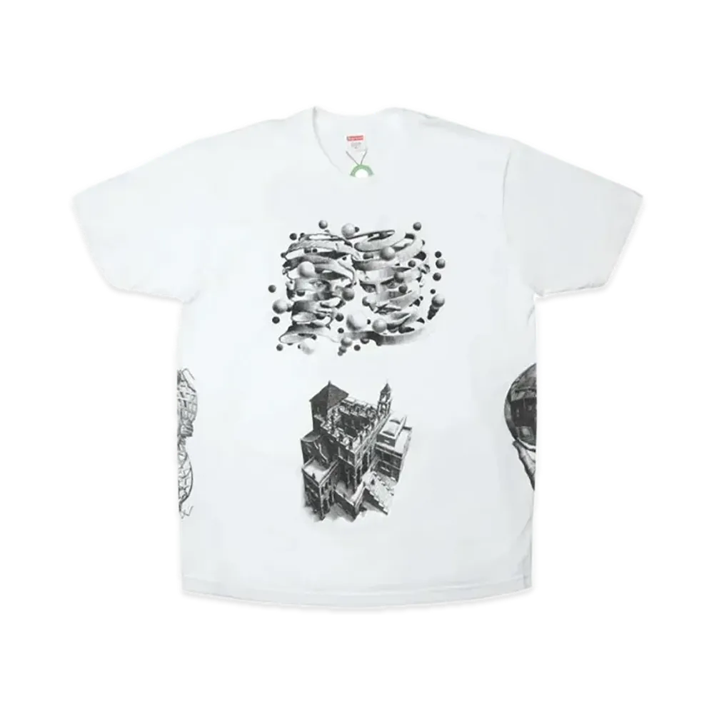 Supreme M.C. Escher Collage Tee "White"
