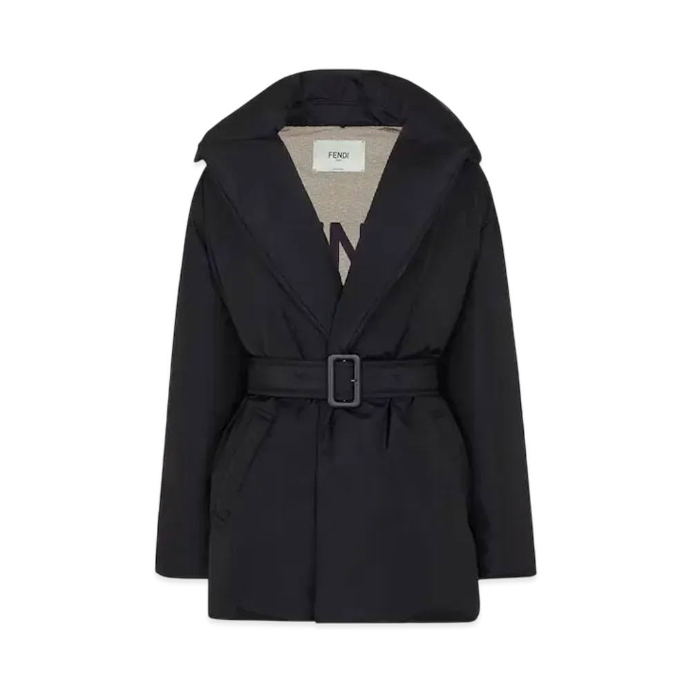 FENDI Women's Puffer Nylon Jacket "Black"