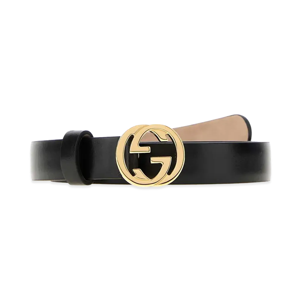 GUCCI Women's Leather Belt "Black"
