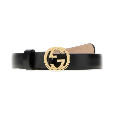 GUCCI Women's Leather Belt "Black"