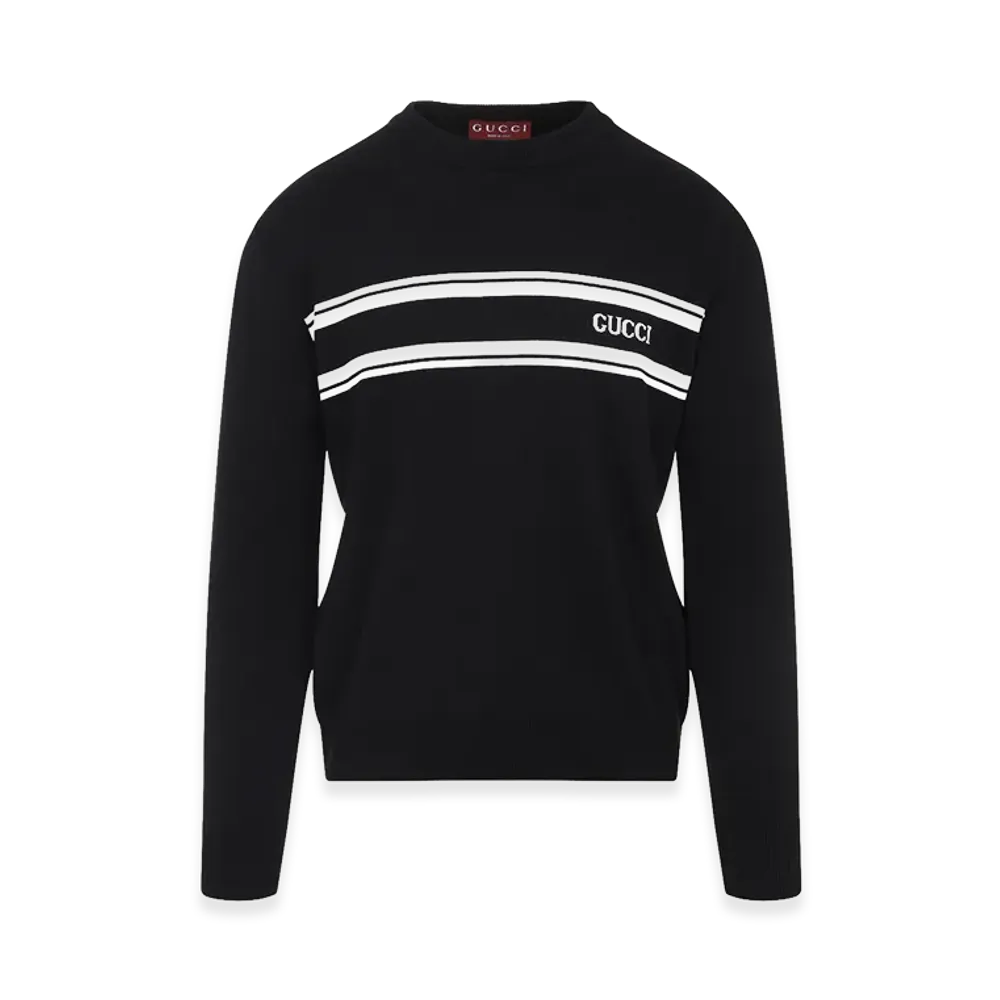 GUCCI 'Intarsio Gucci' Sweater "Black"