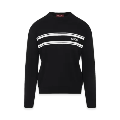GUCCI 'Intarsio Gucci' Sweater "Black"