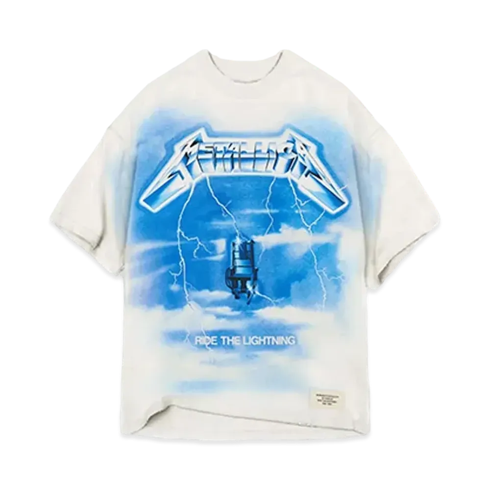 REPRESENT x METALLICA Ride The Lightning T-Shirt "Flat White"