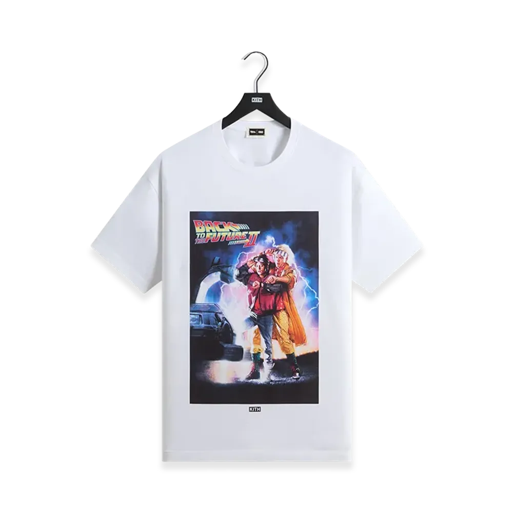 Kith x Back to the Future II Movie Poster Vintage Tee "White"