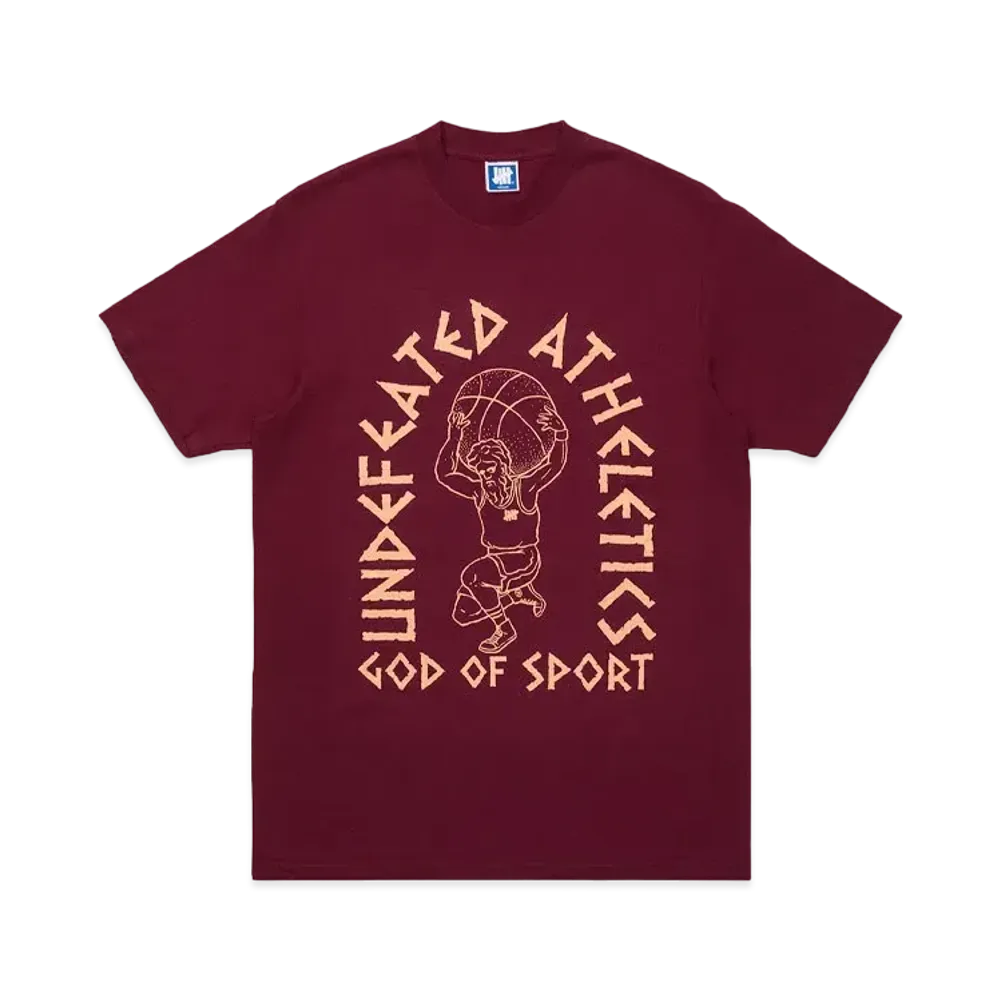UNDEFEATED GOD OF SPORT S/S TEE - 80262 "Burgundy"