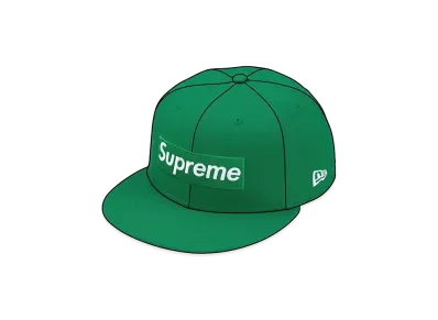 Supreme Rings Box Logo New Era "Green"