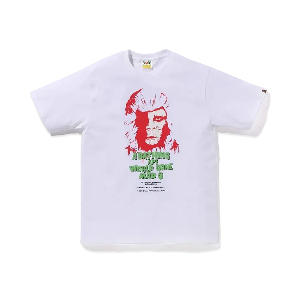 A BATHING APE Horror Tee #1 "White"