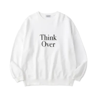 POET MEETS DUBWISE THINK OVER Oversized Sweat "White"