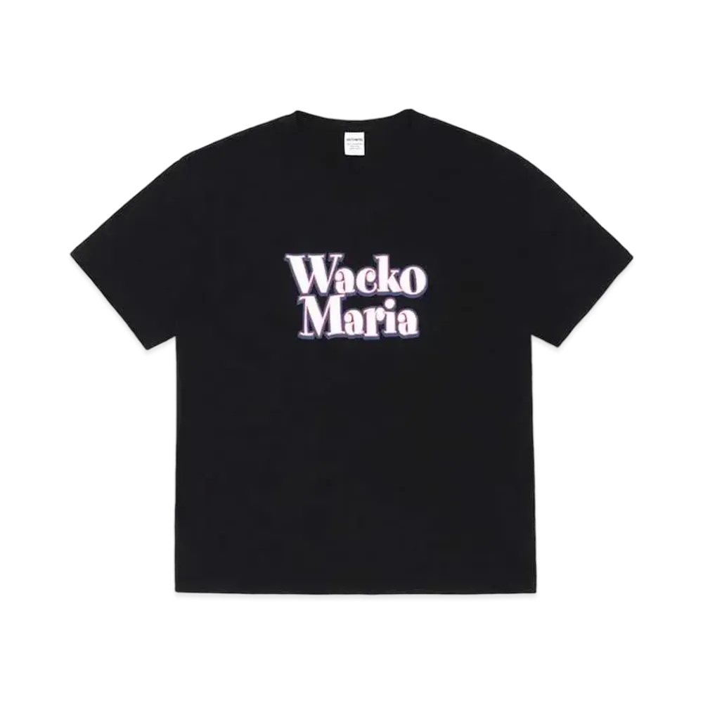 WACKO MARIA Washed Heavy Weight T-shirt #1 "Black"