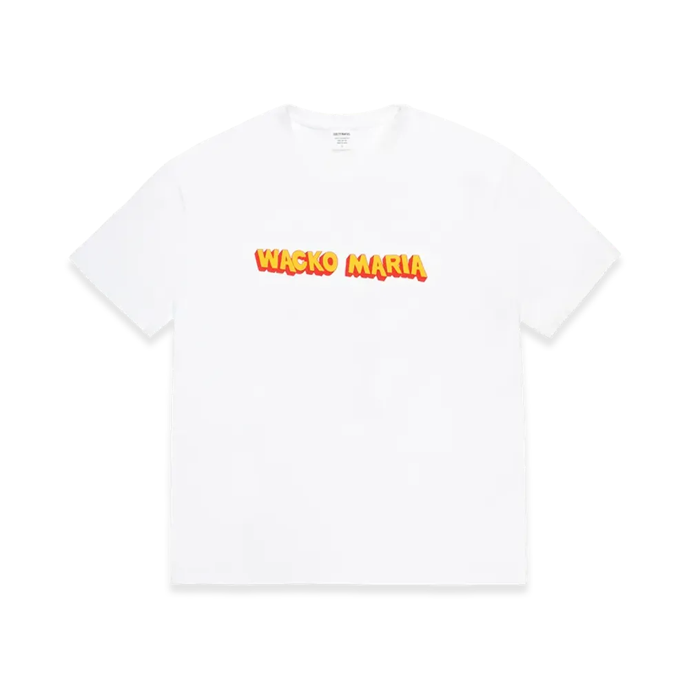 WACKO MARIA Washed Heavy Weight T-Shirt "White"