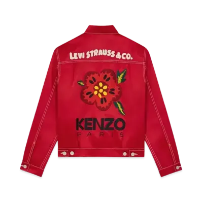 KENZO x Levi's Type Ii Trucker Jacket "Cherry"