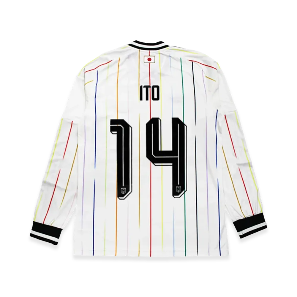 adidas Soccer Japan 2026 Away Replica Jersey Long Sleeve #14 Junya Ito "OffWhite/Black"