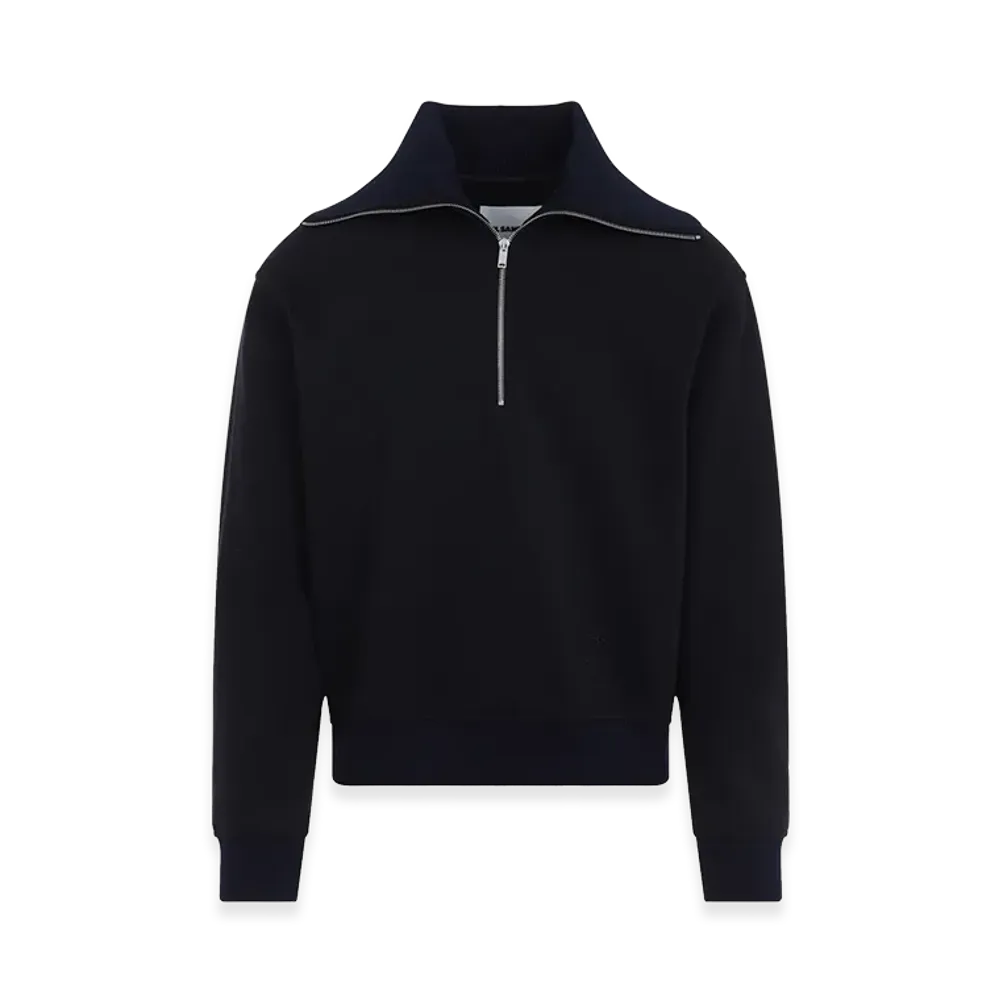 Jil Sander Cotton Sweatshirt "Navy Blue"