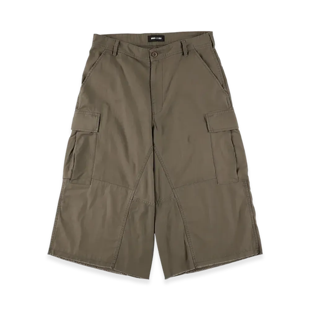 WIND AND SEA Cut Off Military Pant "Khaki"