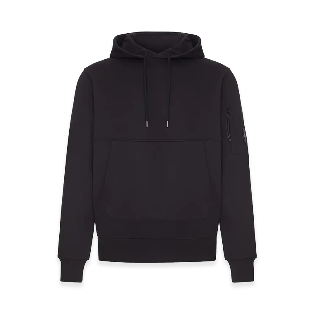 C.P. Company Cotton Sweatshirt With Hood And Drawstring "Black"