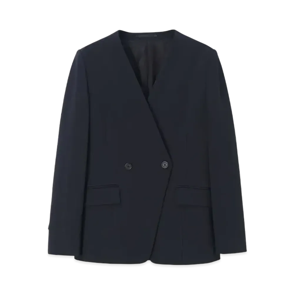 Paul Smith Women's jersey collarless jacket "Navy"
