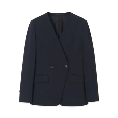 Paul Smith Women's jersey collarless jacket "Navy"