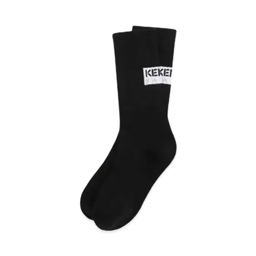 KENZO 'TAG' Cotton Socks "Black"