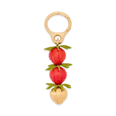 LOEWE Strawberry Charm "Red/Gold"