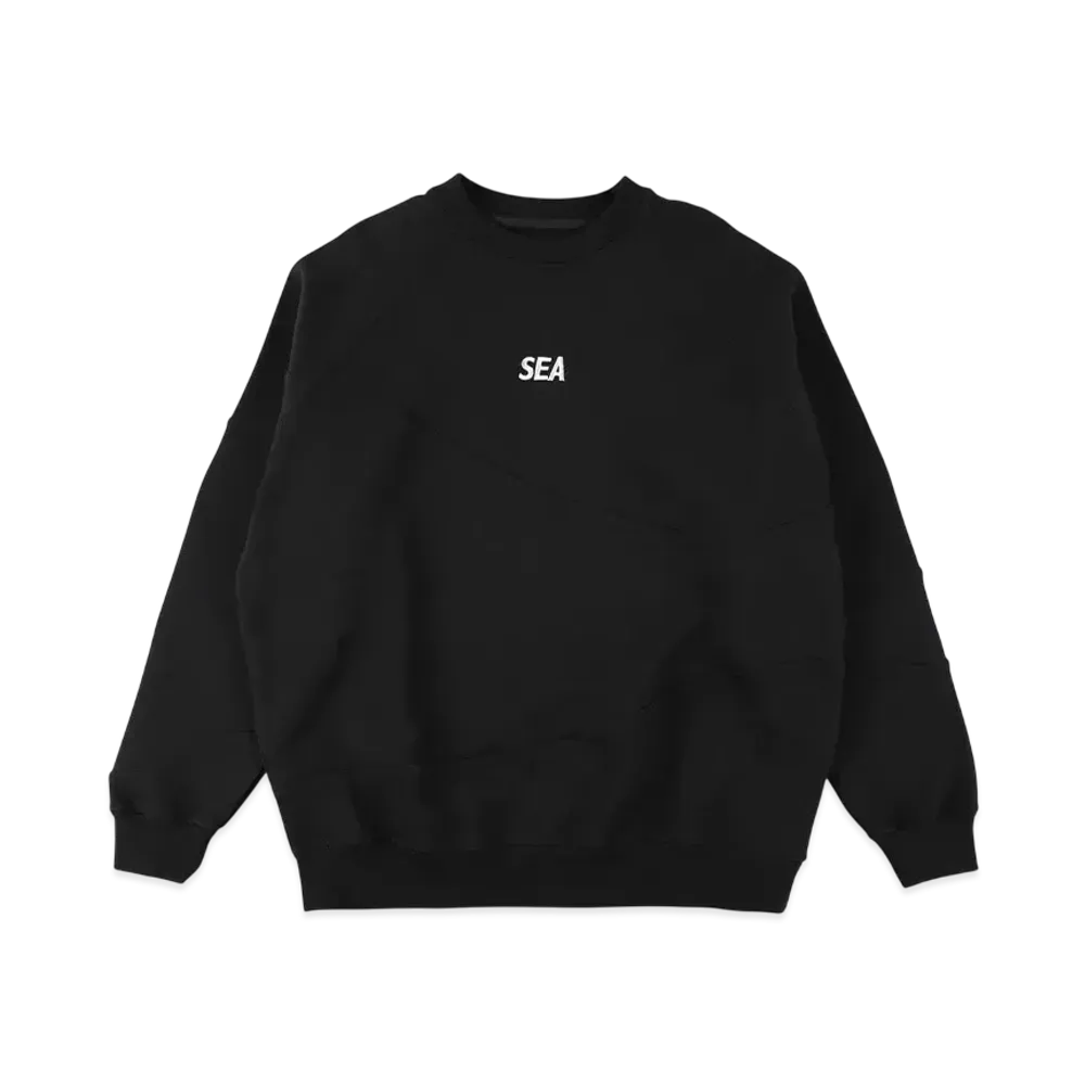 WIND AND SEA Switching Crew Neck Sweat Shirt "Black"
