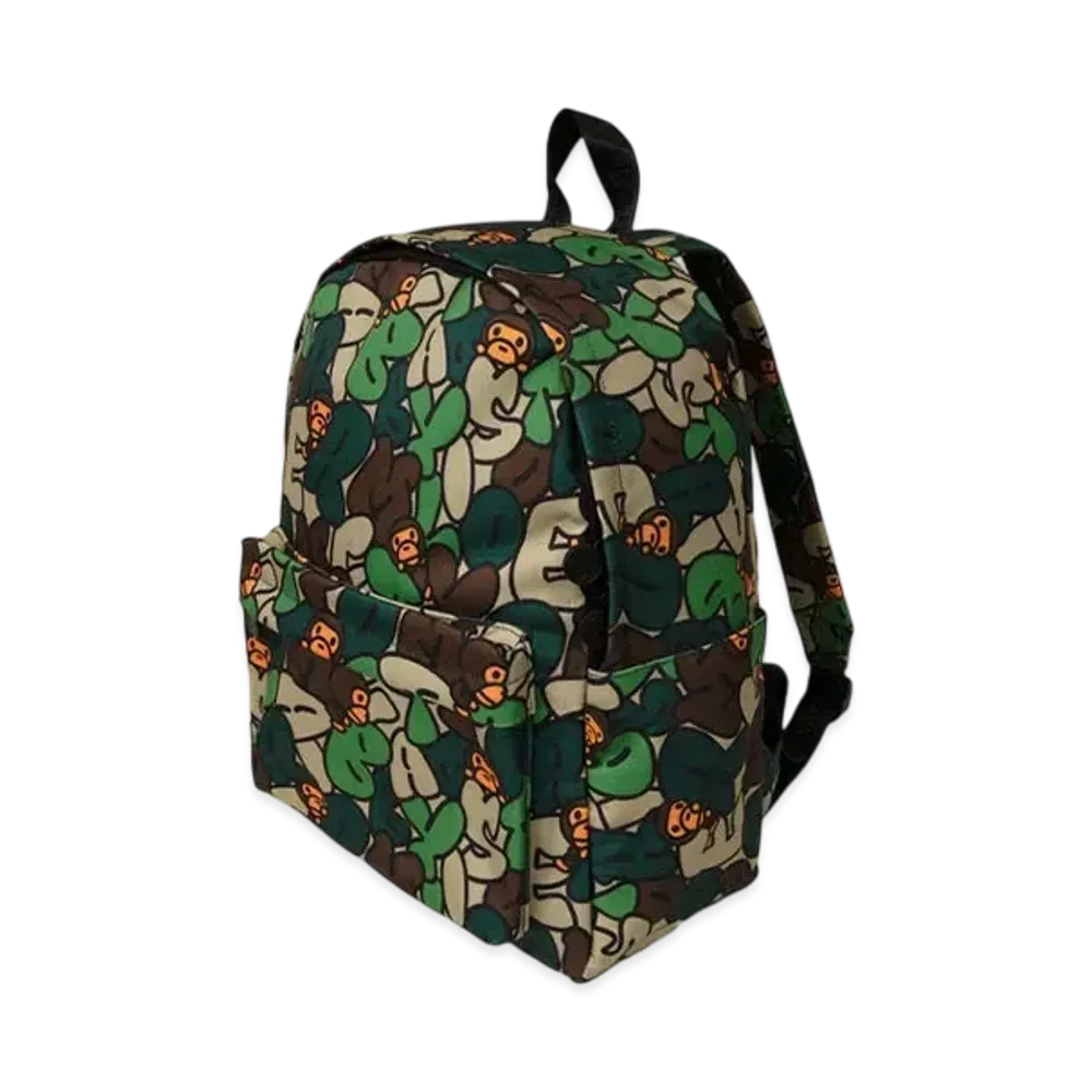 A BATHING APE New Abc Milo All Friends Mini Backpack "Green"