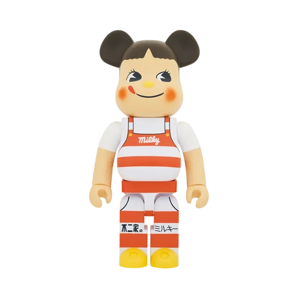 Bearbrick Peko-chan Milky Cone hat design 1000%