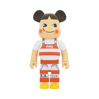 Bearbrick Peko-chan Milky Cone hat design 1000%