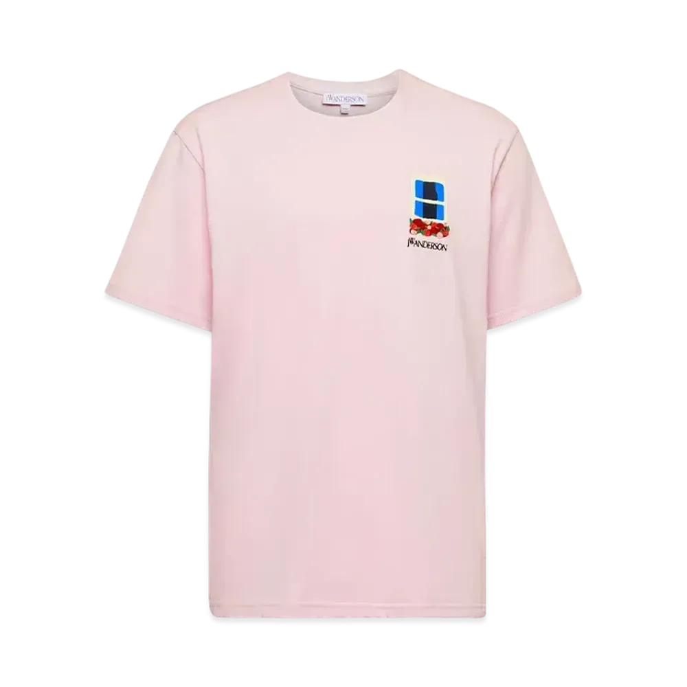 JW ANDERSON Window-Embroidered Shirt "Pink"