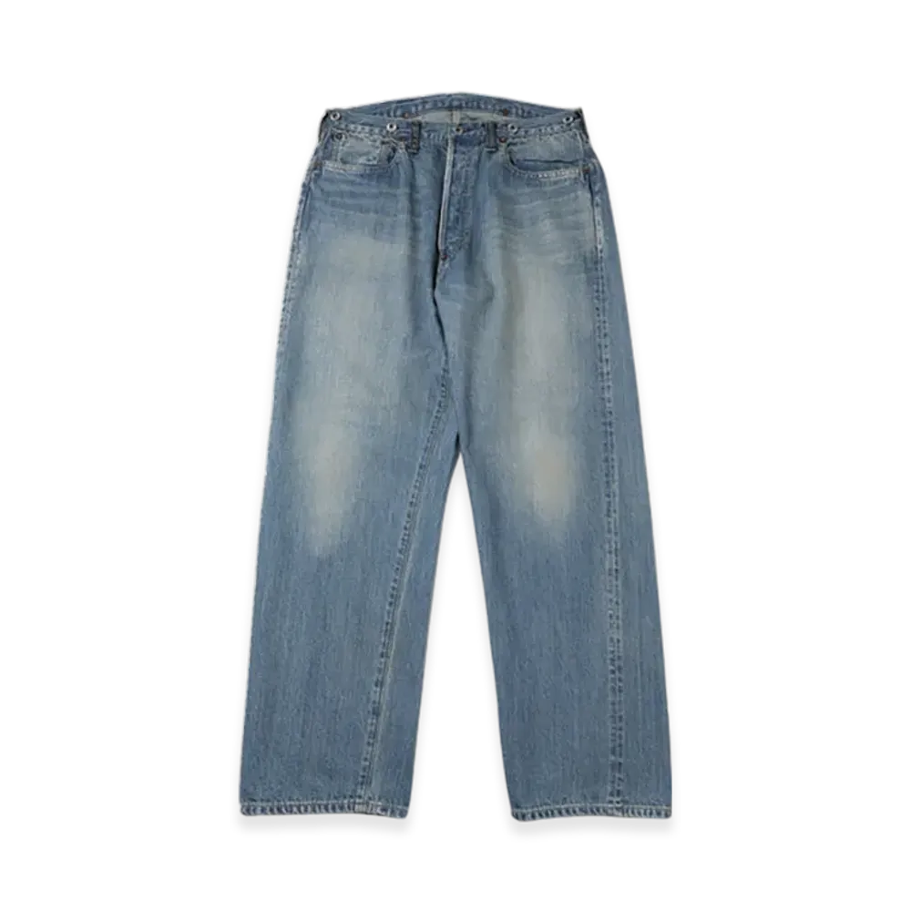 A.PRESSE No.22 Washed Wide Denim Pants "Indigo"