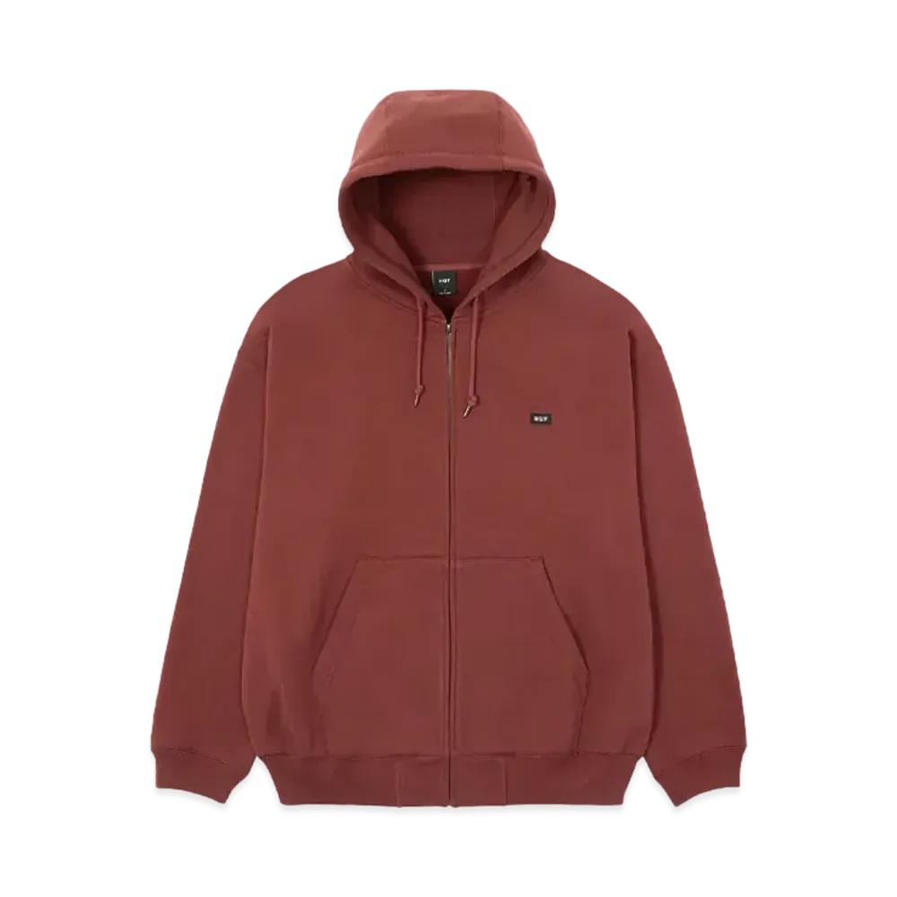 HUF Classic Fleece Full Zip Hoodie "Mahogany"